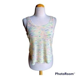 Free People We the Free neon space dye scoop neck tank top small